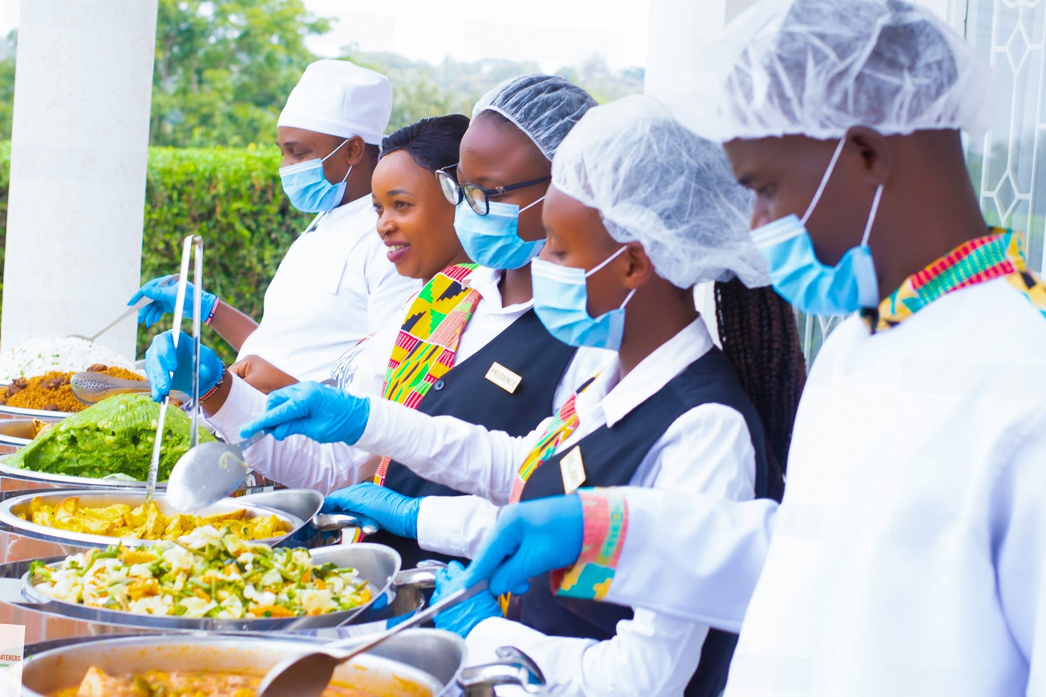 Catering service team